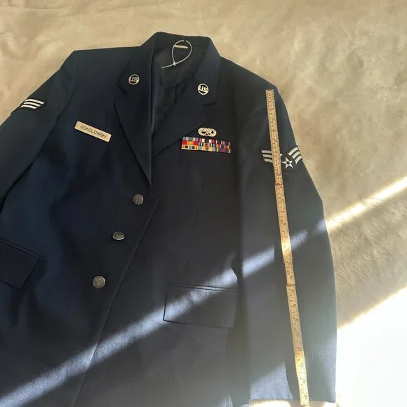 US Air Force Dress Blue Service Coat 42L SOKOLOWSKI Military Uniform Jacket DSGP - Picture 12 of 12